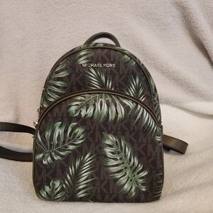 Michael Kors Palm Leaf Backpack